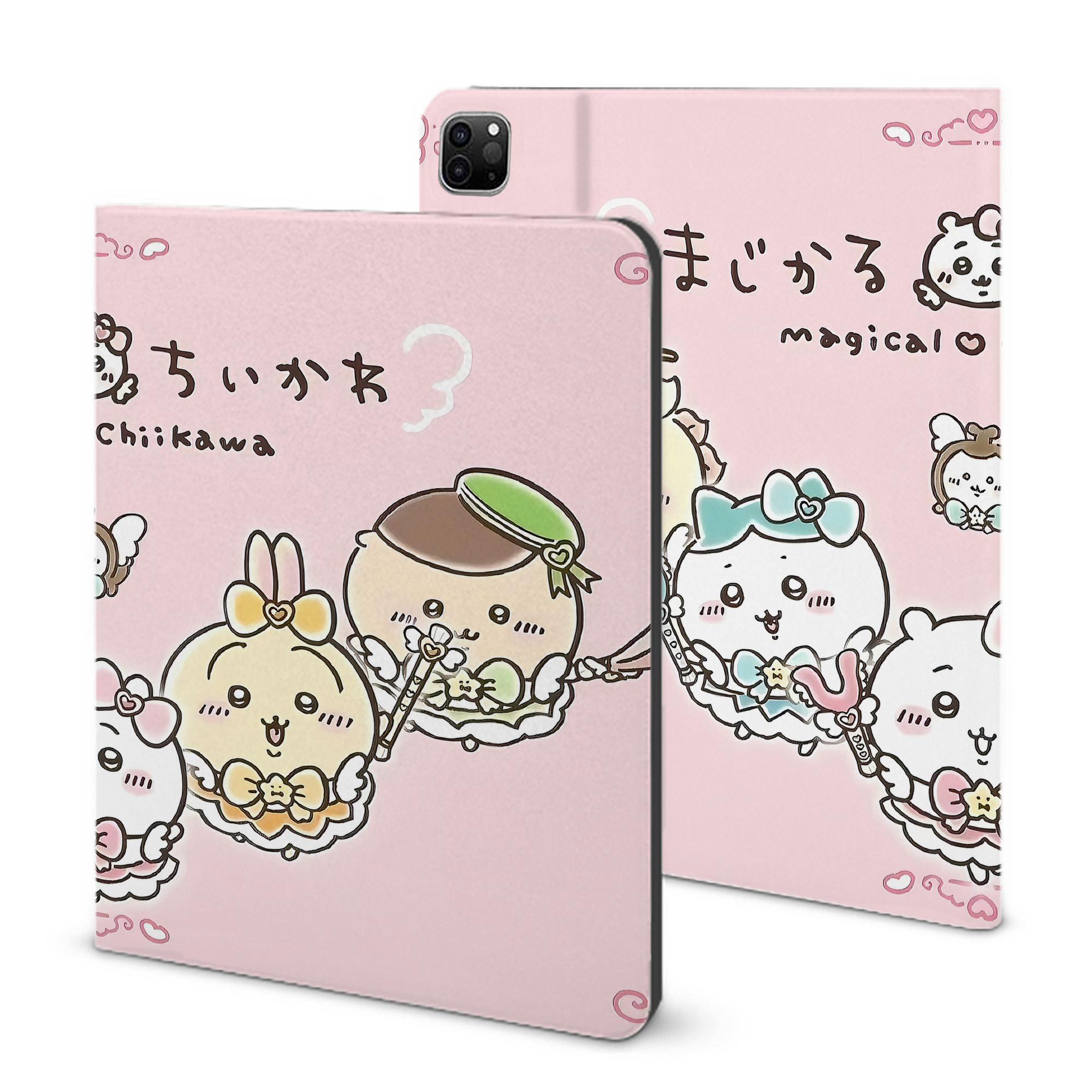 （画像用） ちいかわ Chii-kawa IPad ケース ブック型 PUレザー TPU 耐衝撃 軽量 薄型 ペン収納なし 全面保護 IPad 各モデル対応